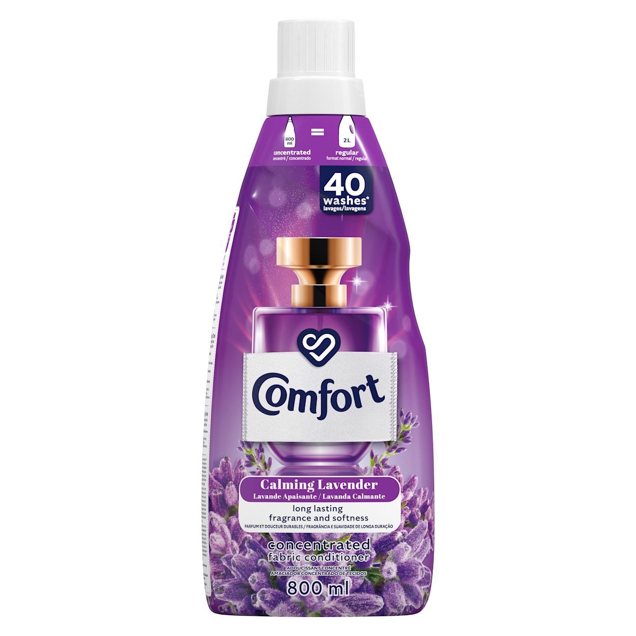 Comfort Calming Lavender Concentrated Laundry Fabric Softener Hero Image 